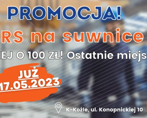 Kurs operatorów suwnic z uprawnieniami UDT i hakowych 17.05.2023- Grupa KENA