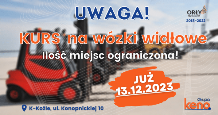 Kurs na wózki widłowe, uprawnienia na wózki widłowe UDT.