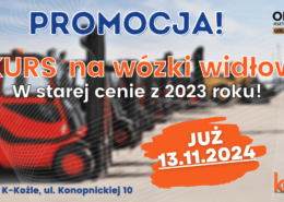 Kurs na wózki widłowe, uprawnienia na wózki widłowe UDT.