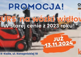 Kurs na wózki widłowe, uprawnienia na wózki widłowe UDT.