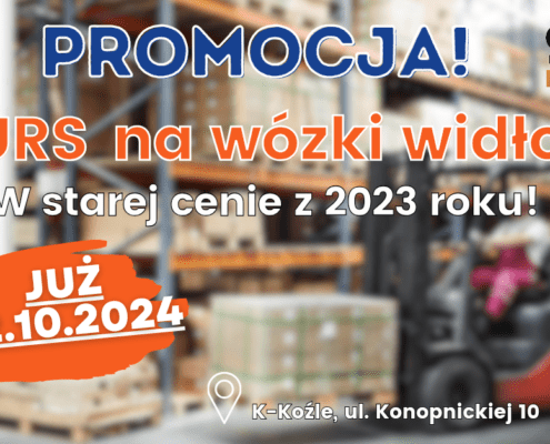 Kurs na wózki widłowe, uprawnienia na wózki widłowe UDT.