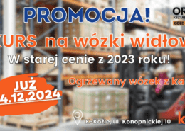 Kurs na wózki widłowe, uprawnienia na wózki widłowe UDT.