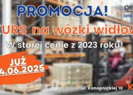 Kurs na wózki widłowe, uprawnienia na wózki widłowe UDT.