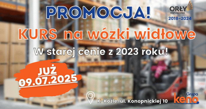 Kurs na wózki widłowe, uprawnienia na wózki widłowe UDT.
