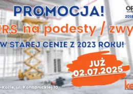 Kursy na podesty ruchome, zwyżki, podnośniki koszowe - Grupa KENA