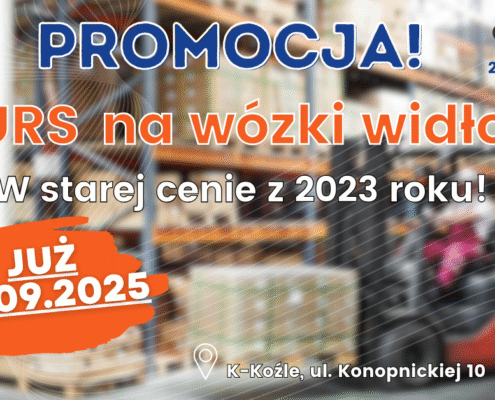 Kurs na wózki widłowe, uprawnienia na wózki widłowe UDT.