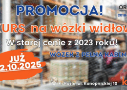 Kurs na wózki widłowe, uprawnienia na wózki widłowe UDT.