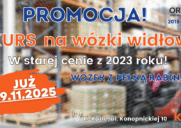 Kurs na wózki widłowe, uprawnienia na wózki widłowe UDT.