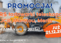 Kurs na ładowarki teleskopowe ze zmiennym wysięgiem (JCB, Merlo, Manitou) - Grupa KENA