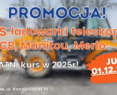Kurs na ładowarki teleskopowe ze zmiennym wysięgiem (JCB, Merlo, Manitou) - Grupa KENA