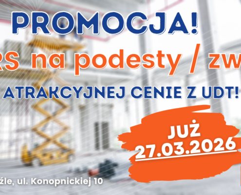 Kursy na podesty ruchome, zwyżki, podnośniki koszowe - Grupa KENA