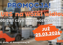 Kurs na wózki widłowe, uprawnienia na wózki widłowe UDT.