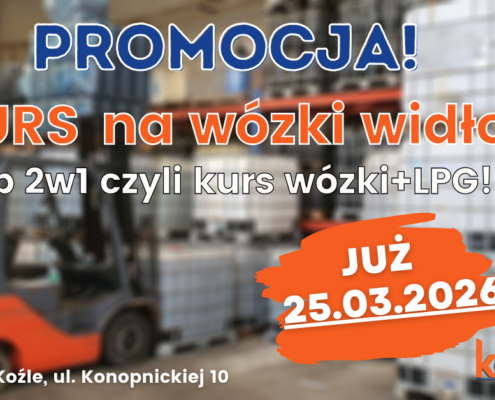 Kurs na wózki widłowe, uprawnienia na wózki widłowe UDT.