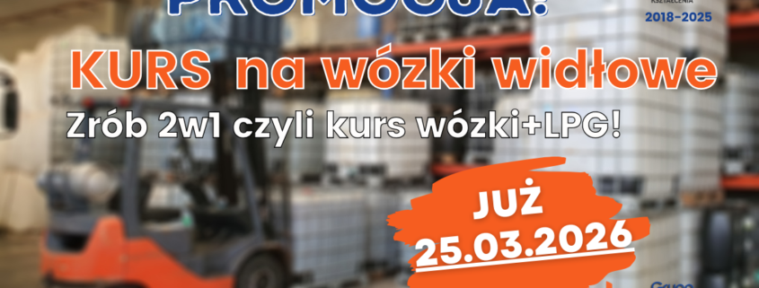 Kurs na wózki widłowe, uprawnienia na wózki widłowe UDT.