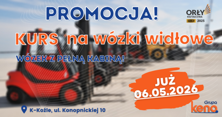 Kurs na wózki widłowe, uprawnienia na wózki widłowe UDT.