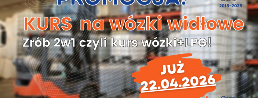 Kurs na wózki widłowe, uprawnienia na wózki widłowe UDT.