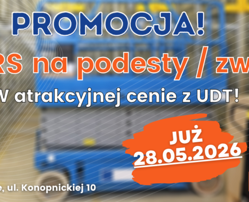 Kursy na podesty ruchome, zwyżki, podnośniki koszowe - Grupa KENA