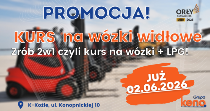 Kurs na wózki widłowe, uprawnienia na wózki widłowe UDT.