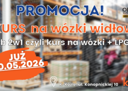 Kurs na wózki widłowe, uprawnienia na wózki widłowe UDT.