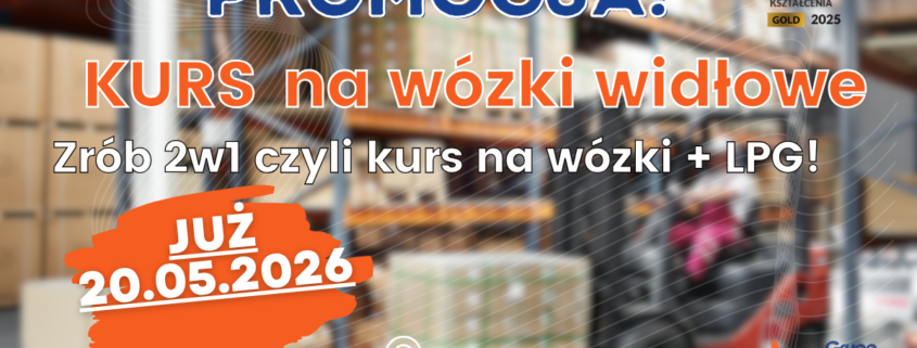 Kurs na wózki widłowe, uprawnienia na wózki widłowe UDT.