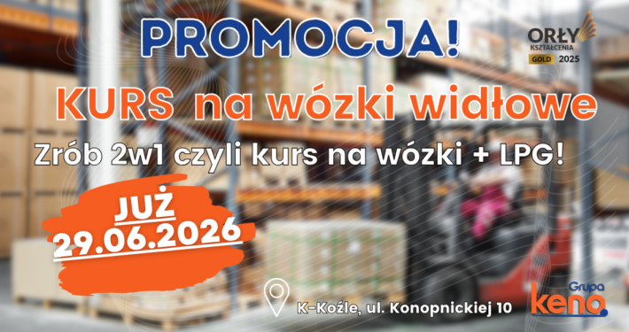 Kurs na wózki widłowe, uprawnienia na wózki widłowe UDT.