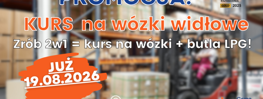Kurs na wózki widłowe, uprawnienia na wózki widłowe UDT.