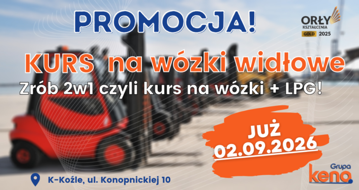 Kurs na wózki widłowe, uprawnienia na wózki widłowe UDT.