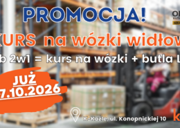 Kurs na wózki widłowe, uprawnienia na wózki widłowe UDT.