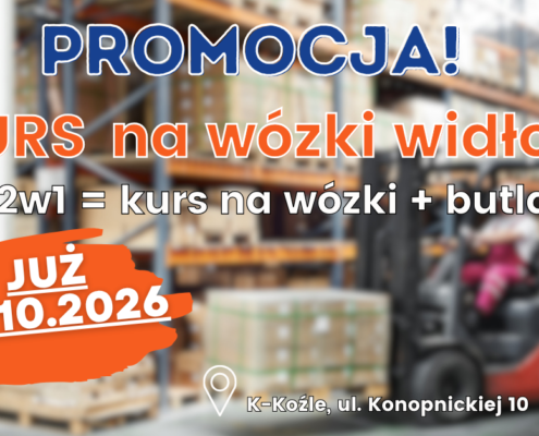 Kurs na wózki widłowe, uprawnienia na wózki widłowe UDT.