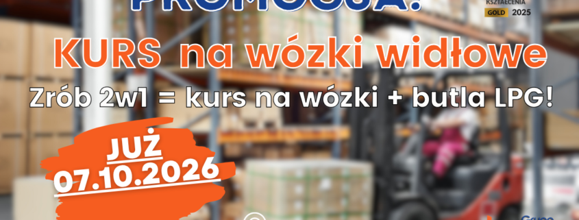 Kurs na wózki widłowe, uprawnienia na wózki widłowe UDT.