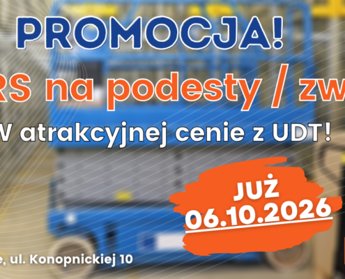 Kursy na podesty ruchome, zwyżki, podnośniki koszowe - Grupa KENA
