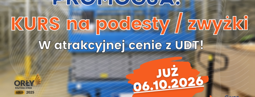 Kursy na podesty ruchome, zwyżki, podnośniki koszowe - Grupa KENA